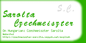 sarolta czechmeiszter business card